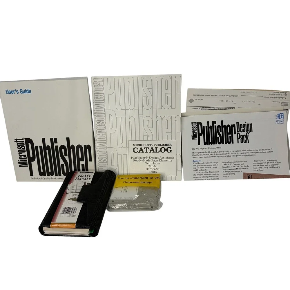 Microsoft‎ Publisher 2.0 Windows 3.1 Software 3.5 Floppy Disks Boxed VTG 1993